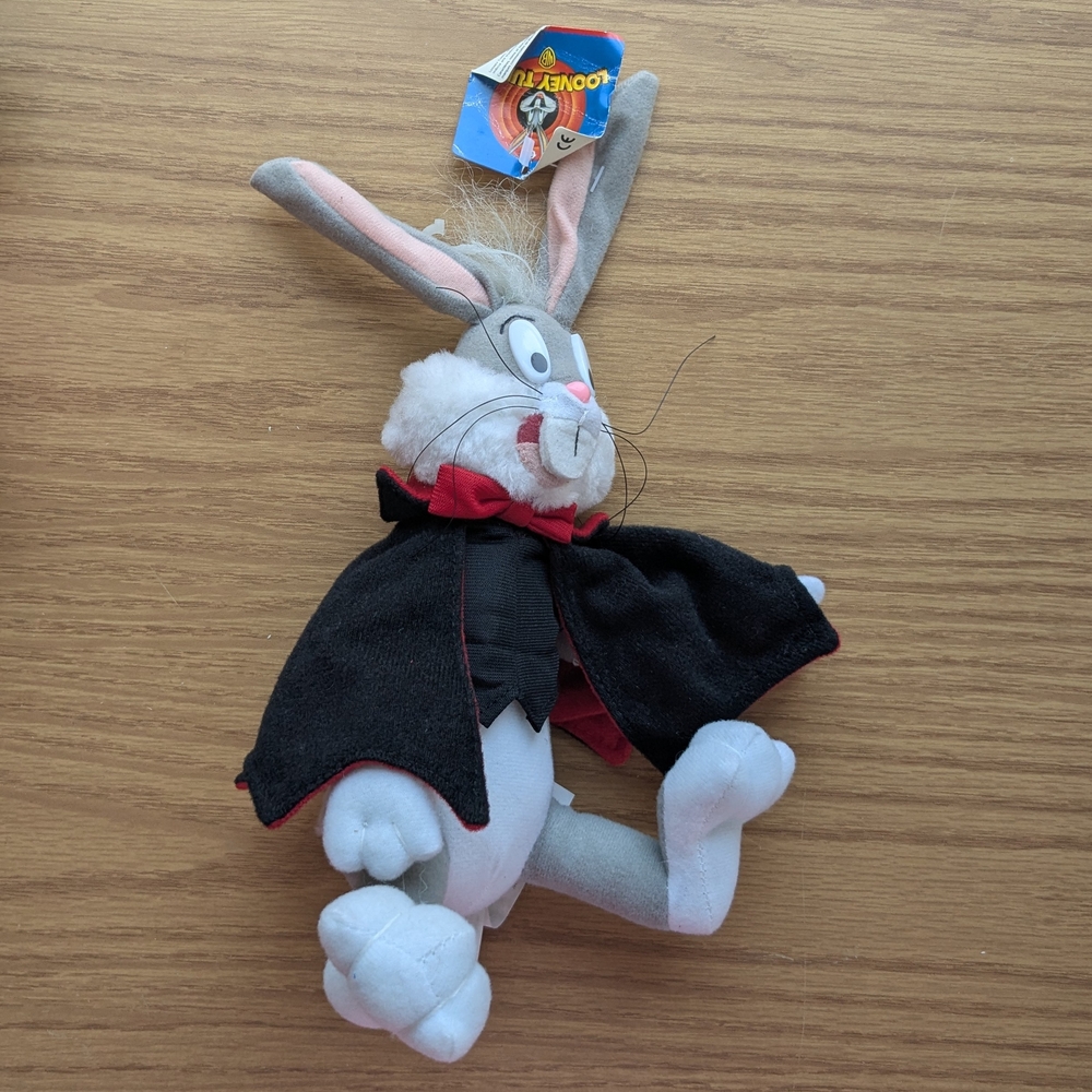 Warner Bros. Looney Tunes 1998 Bugs Bunny Vampire Plush